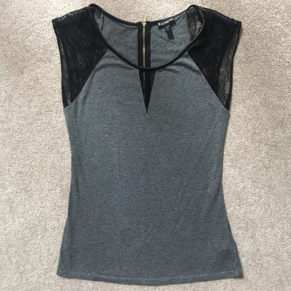 Express Cap Lace Sleeve Top